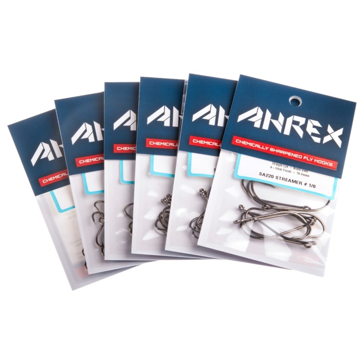 Ahrex Sa220 Sa Streamer #6 Trout Fly Tying Hooks Stainless Steel Straight Eye Streamer Hook